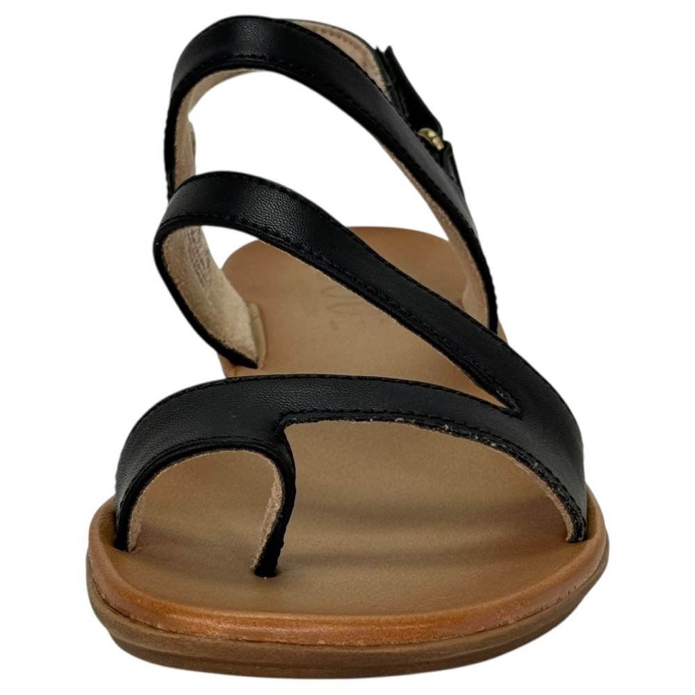 Soul Naturalizer Shakina Black Faux Leather Toe Ring Womens Sandals Size 10M - Picture 7 of 13